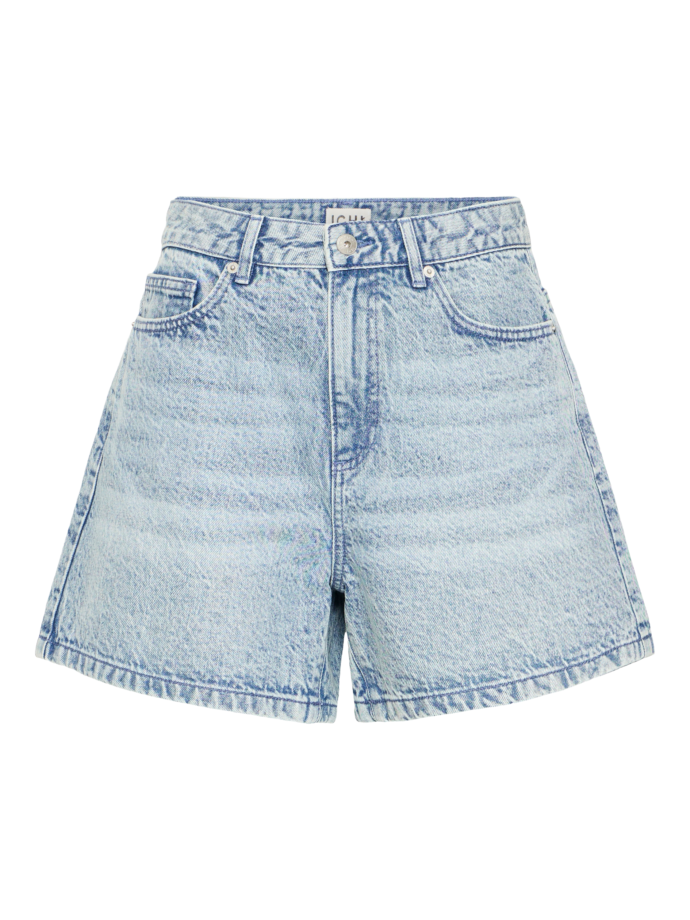 Product image 5 of 7, which shows ICHI Haveny Denim Shorts, Washed Light Blue, 8