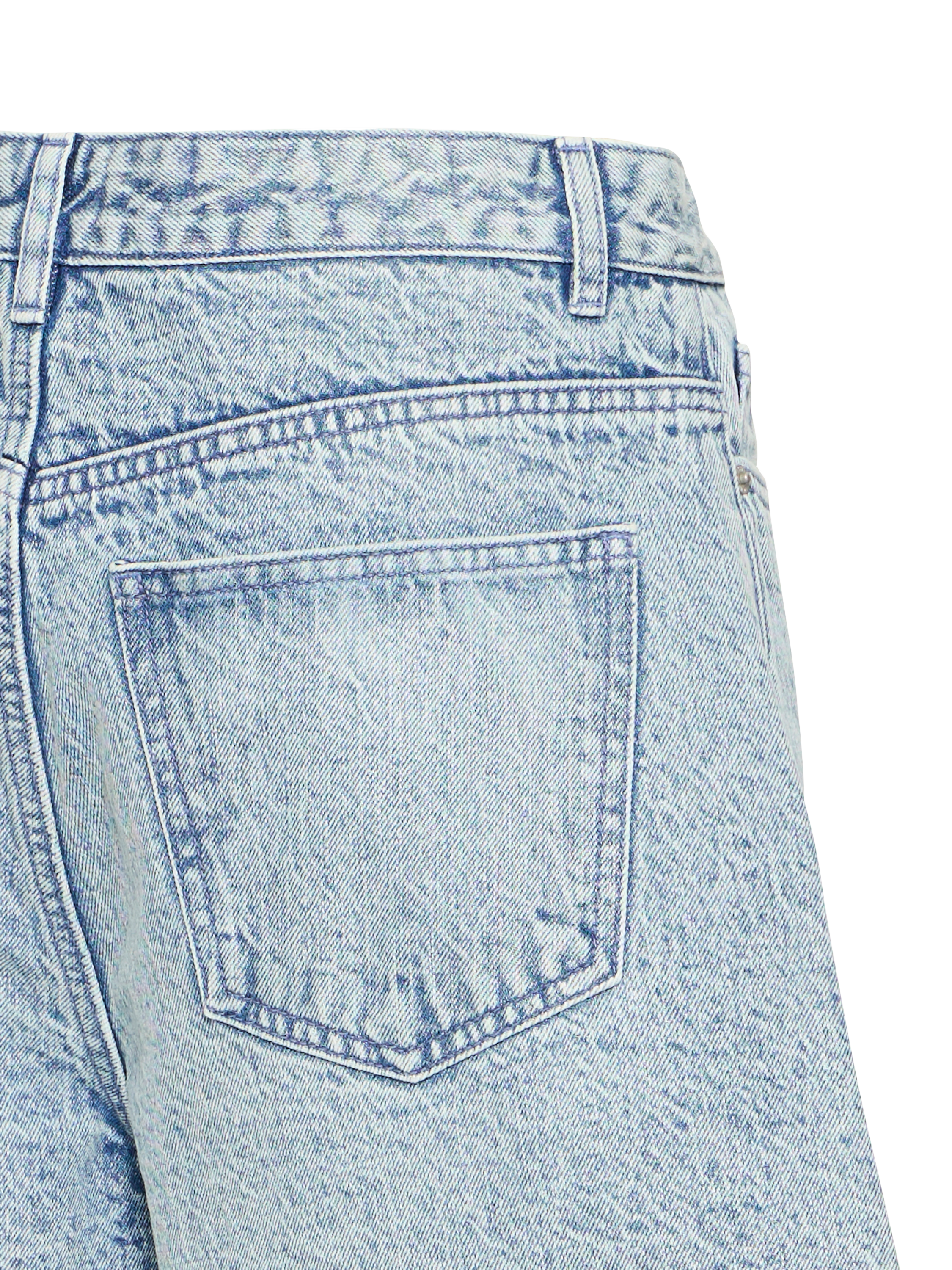 Product image 7 of 7, which shows ICHI Haveny Denim Shorts, Washed Light Blue, 8