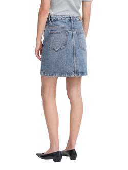 ICHI Haveny Denim Skirt, Medium Blue - view 2, Medium Blue