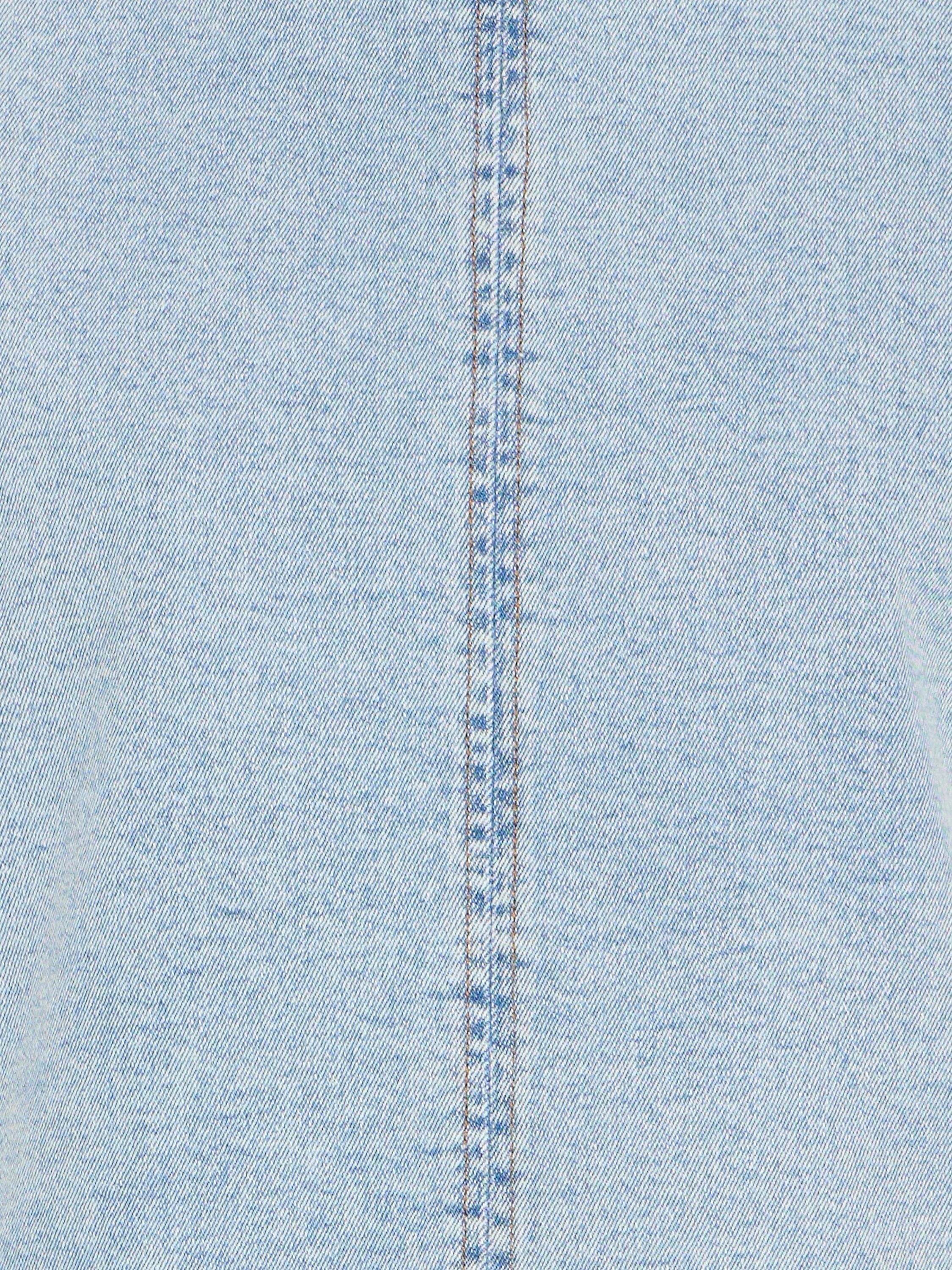 Product image 7 of 7, which shows ICHI Armios Denim Shell Top, Light Blue Washed, 10