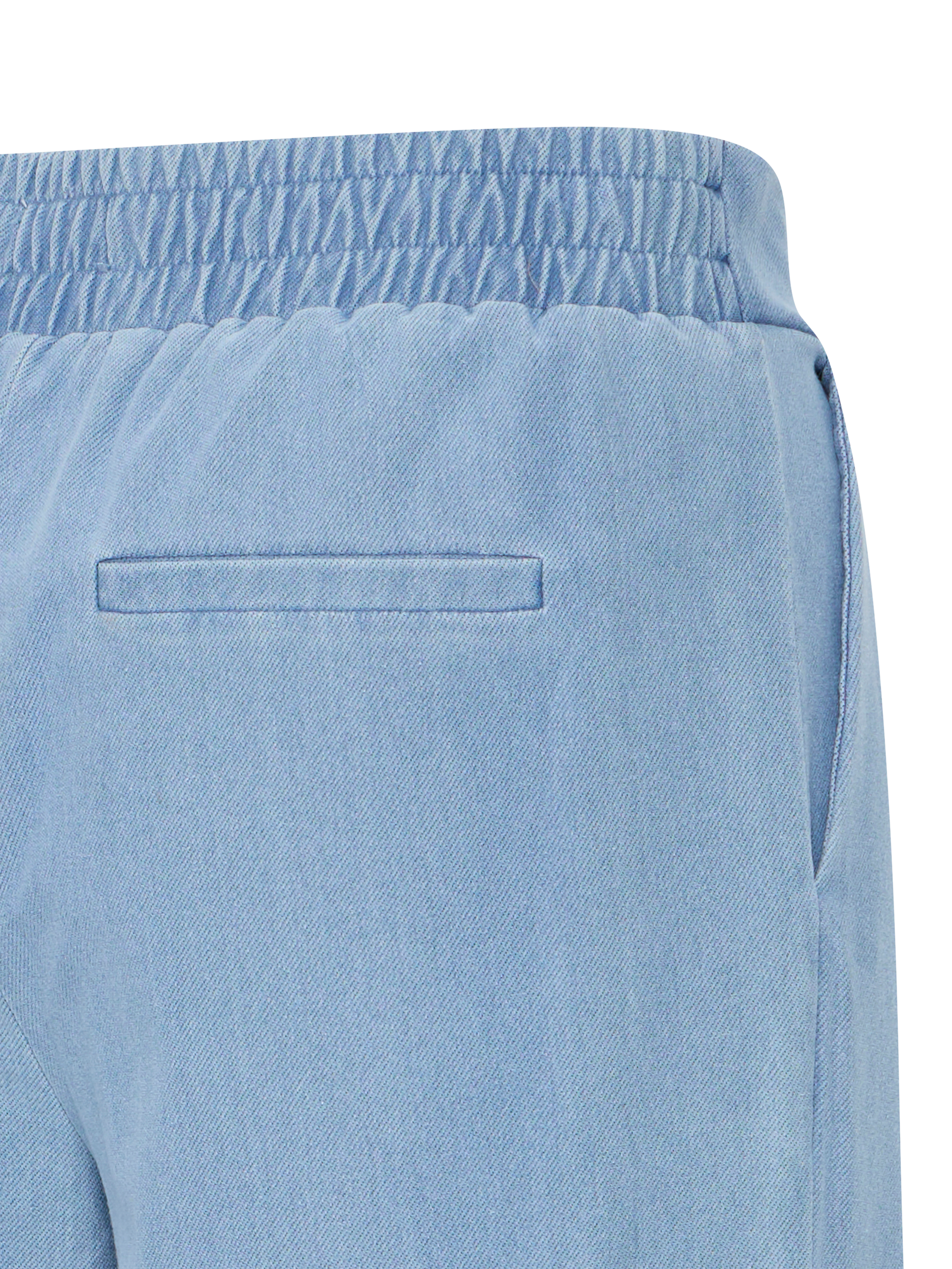 Product image 7 of 7, which shows ICHI Kate Denim Cropped Trousers, Light Blue, S