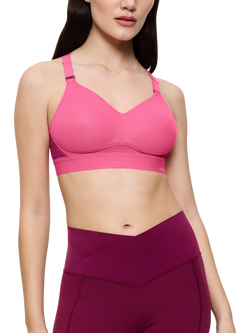 Triumph Triaction Hybrid Lite Non-Wired Sports Bra, Glam Pink, Glam Pink