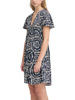 ICHI Haya Ikat Circle Dress, Total Eclipse, Total Eclipse