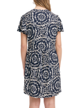 ICHI Haya Ikat Circle Dress, Total Eclipse
