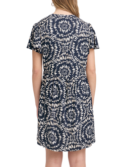 ICHI Haya Ikat Circle Dress, Total Eclipse - view 2, Total Eclipse