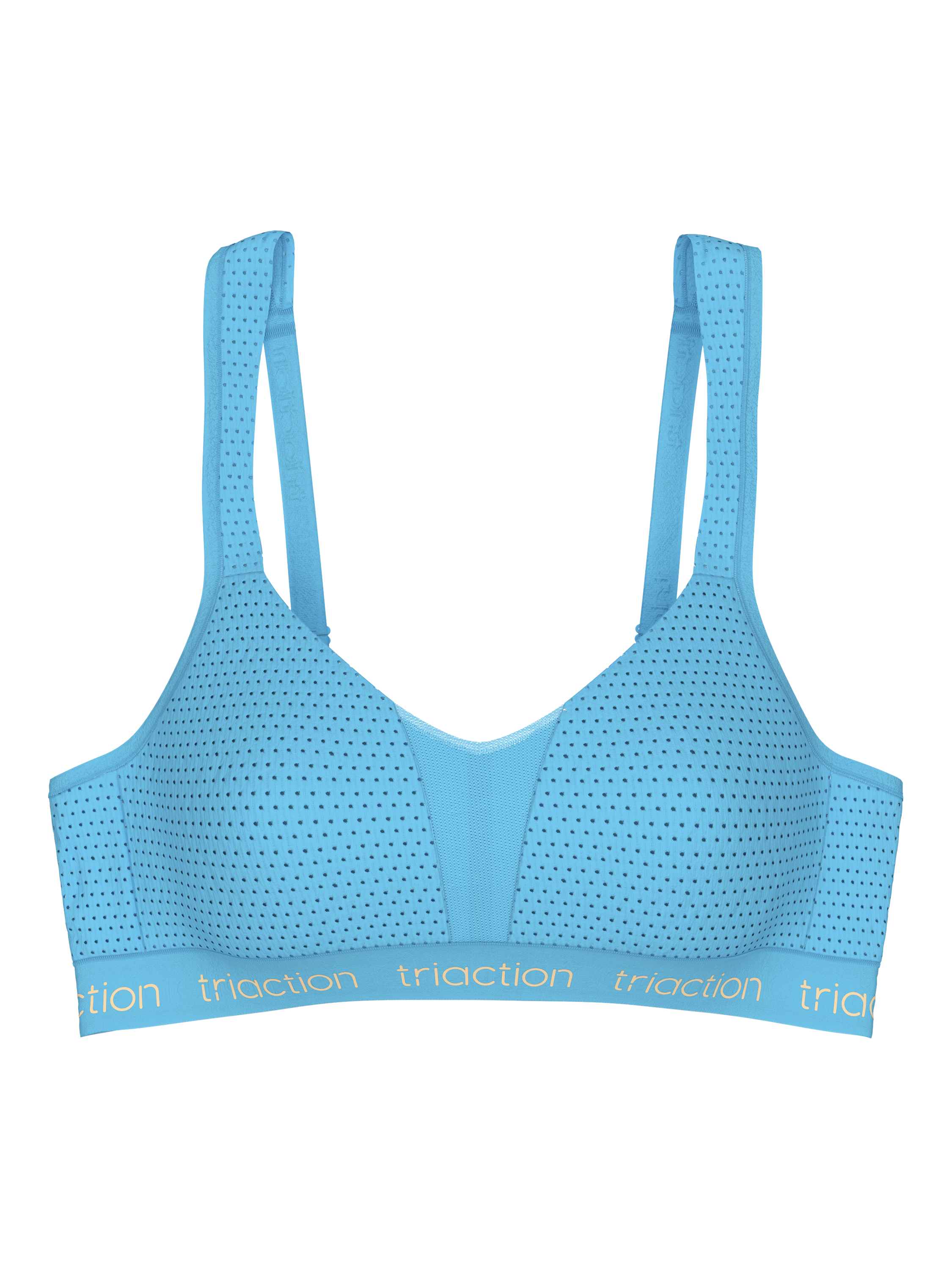 Product image 5 of 5, which shows Triumph Cardio Triaction Energy Lite Sports Bra, Turkish Blue, 32B