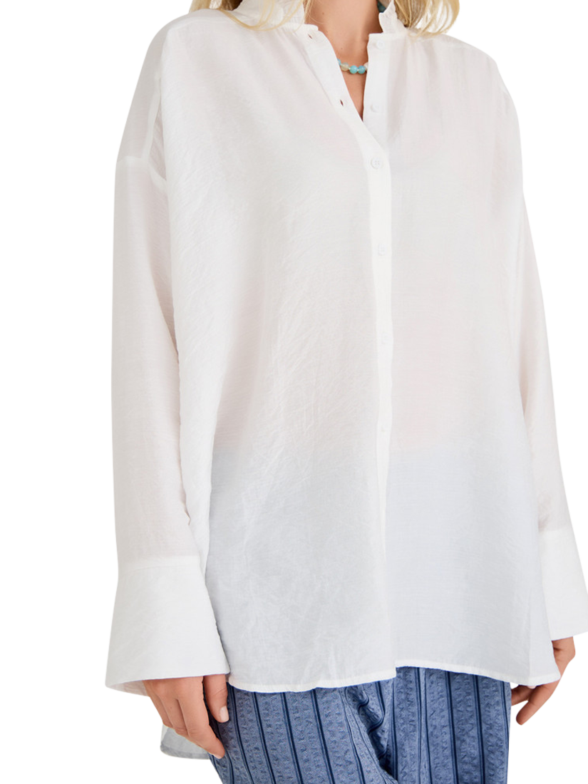Product image 4 of 6, which shows A-VIEW Anemone Viscose Blend Shirt, White, 8