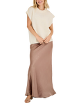 A-VIEW Emily Maxi Skirt, Light Brown