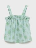 Mango Kids' Audrey Sun Print Cami, Green