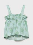 Mango Kids' Audrey Sun Print Cami, Green