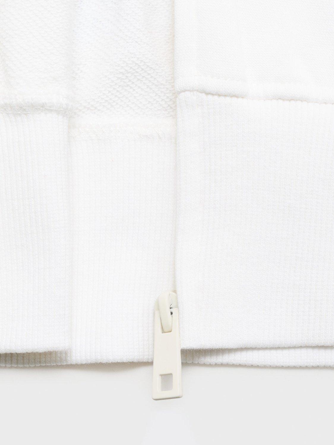 Product image 4 of 4, which shows Mango Kids' Coastal Zipped Hoodie, Natural White, 11-12 years