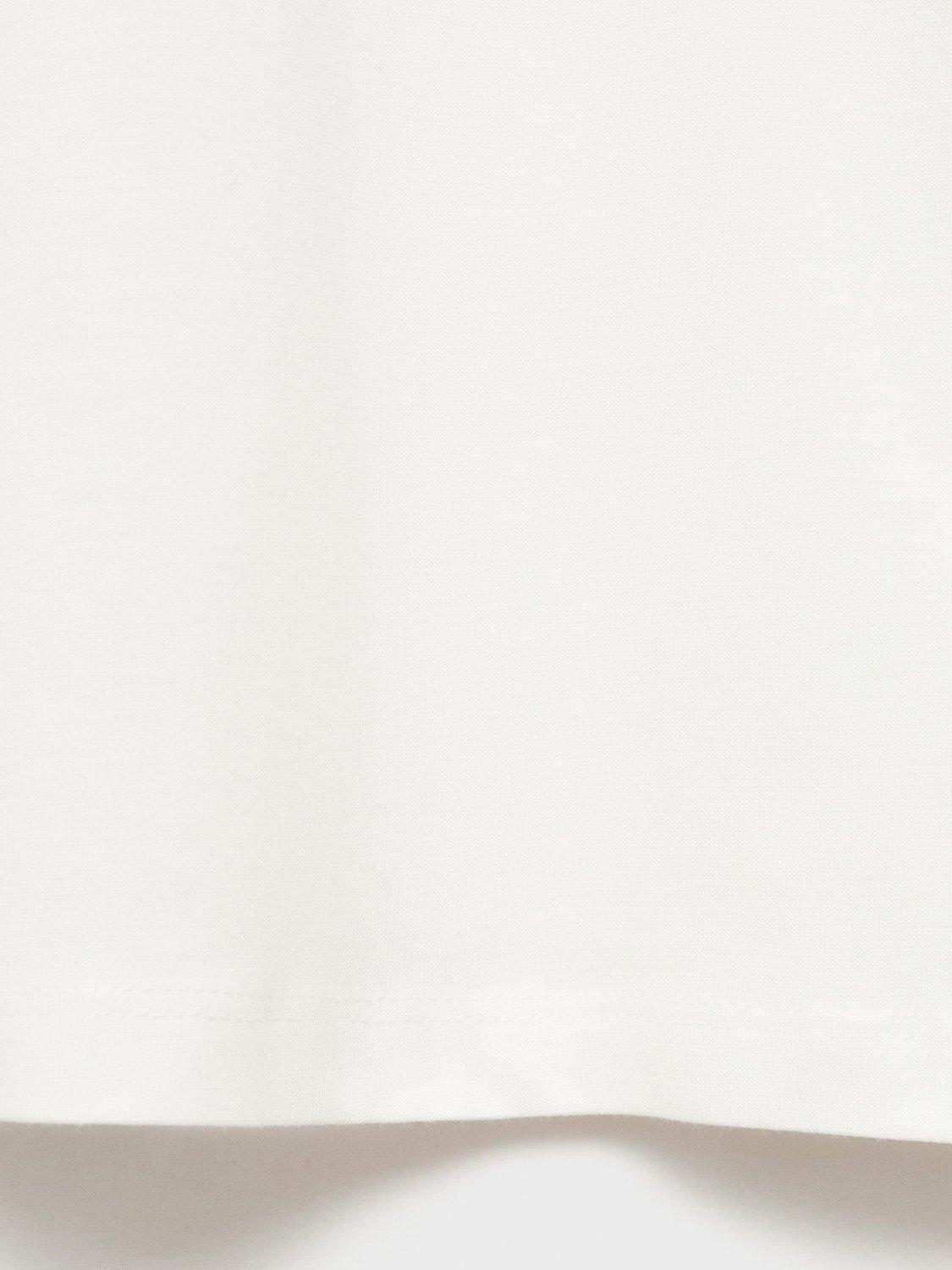 Product image 5 of 8, which shows Mango Kids' Flipflop Cotton Graphic T-Shirt, Natural White, 11-12 yrs