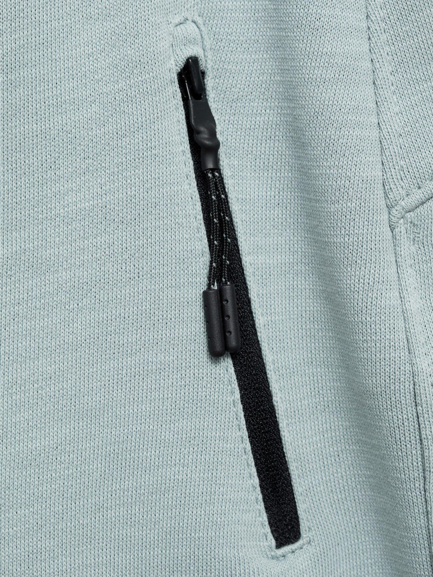 Product image 3 of 4, which shows Mango Kids' Contast Pocket Bermuda Shorts, Pastel Grey, 5-6 years
