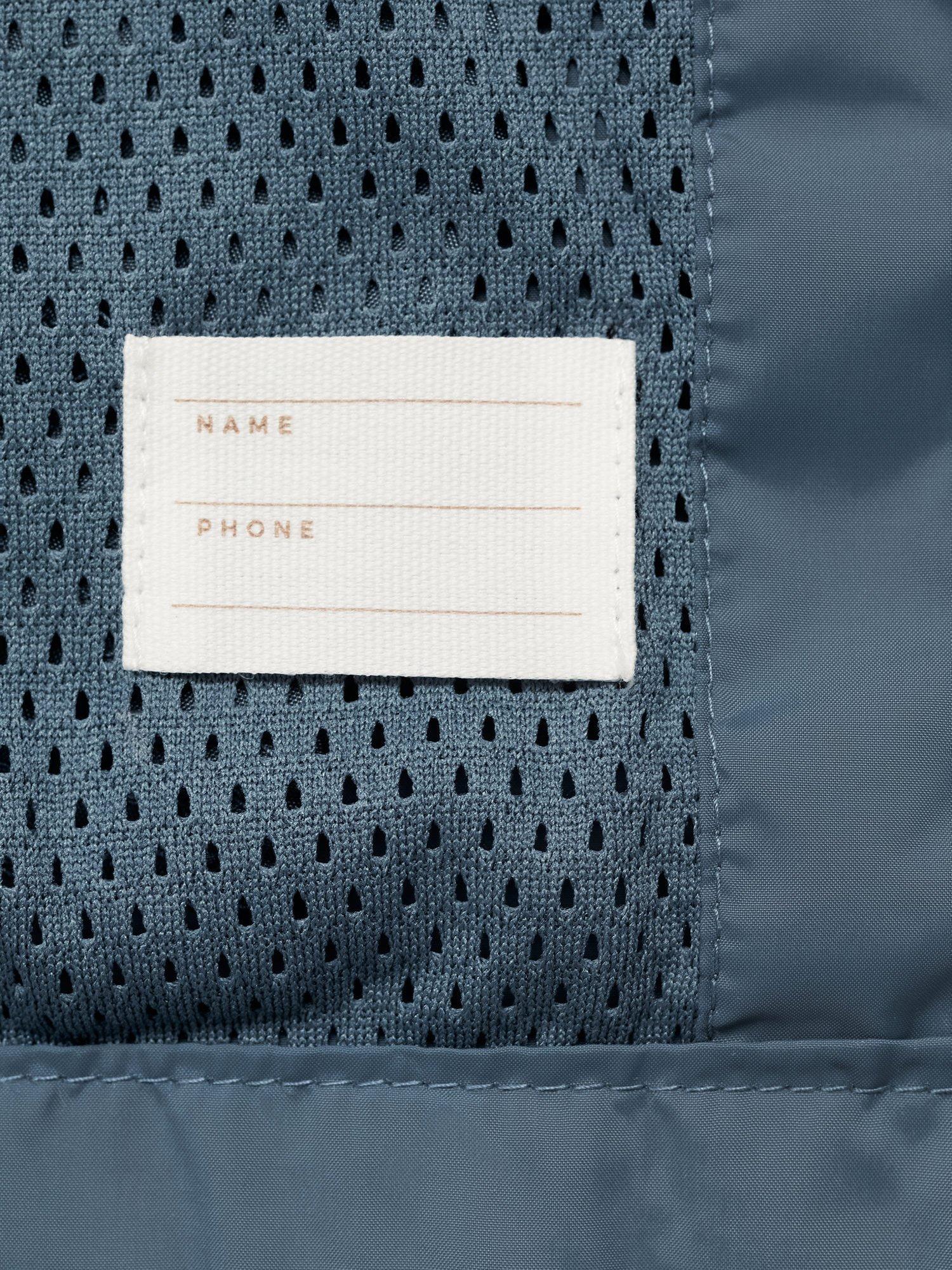 Product image 5 of 7, which shows Mango Kids' Fiona Hooded Raincoat, Medium Blue, 13-14 years