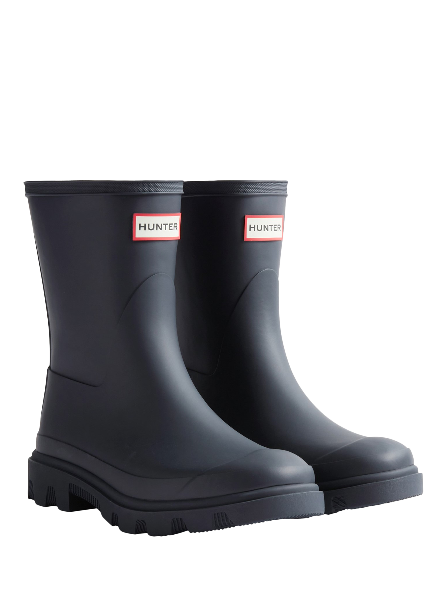 Product image 2 of 4, which shows Hunter Downpour Short Wellington Boots, Hunter Navy, 4