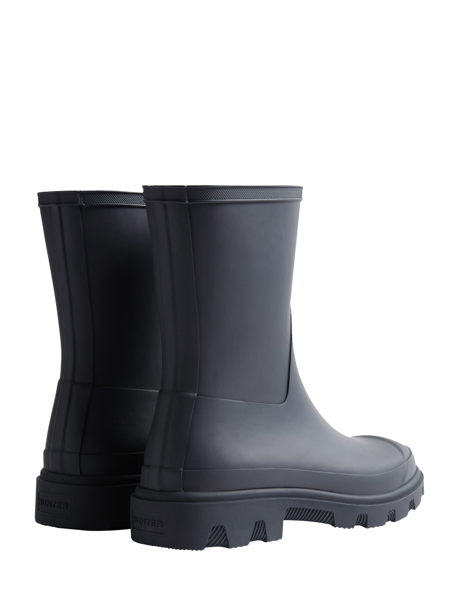 Product image 3 of 4, which shows Hunter Downpour Short Wellington Boots, Hunter Navy, 4