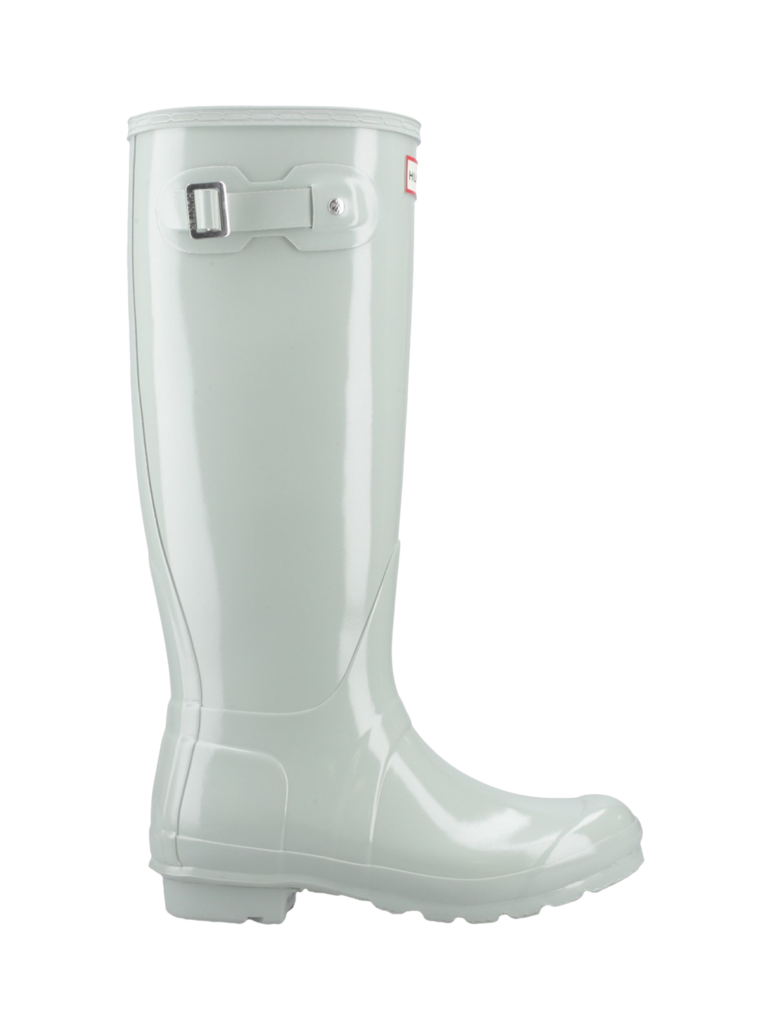 Product image 1 of 4, which shows Hunter Original Tall Gloss Wellington Boots, Sea Foam, 3