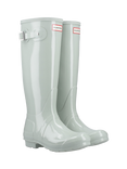 Hunter Original Tall Gloss Wellington Boots, Sea Foam