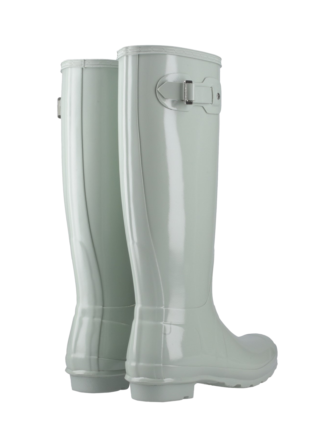 Product image 3 of 4, which shows Hunter Original Tall Gloss Wellington Boots, Sea Foam, 3