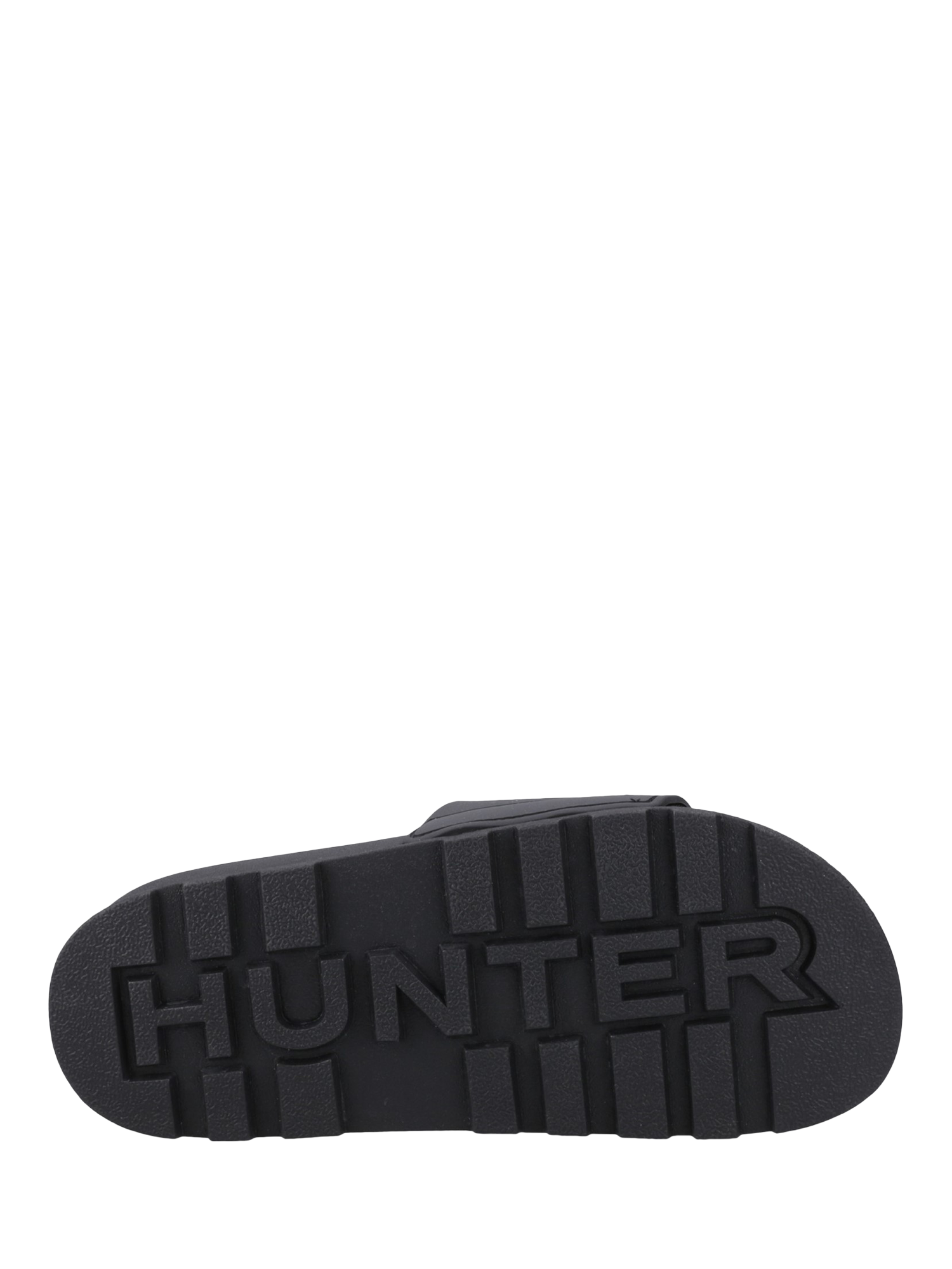 Product image 4 of 4, which shows Hunter Core Embossed Slider Sandals, Black, 5