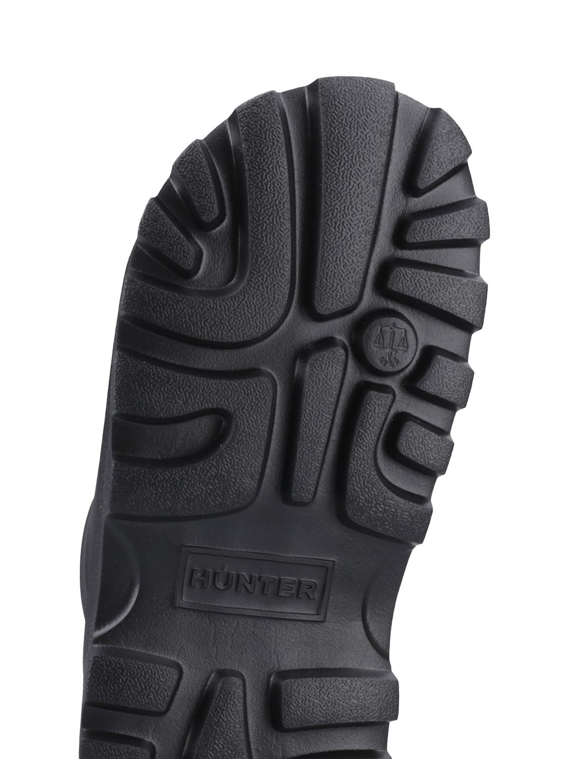 Product image 4 of 4, which shows Hunter Women's Moulded Stacked Slider Sandals, Black, 4