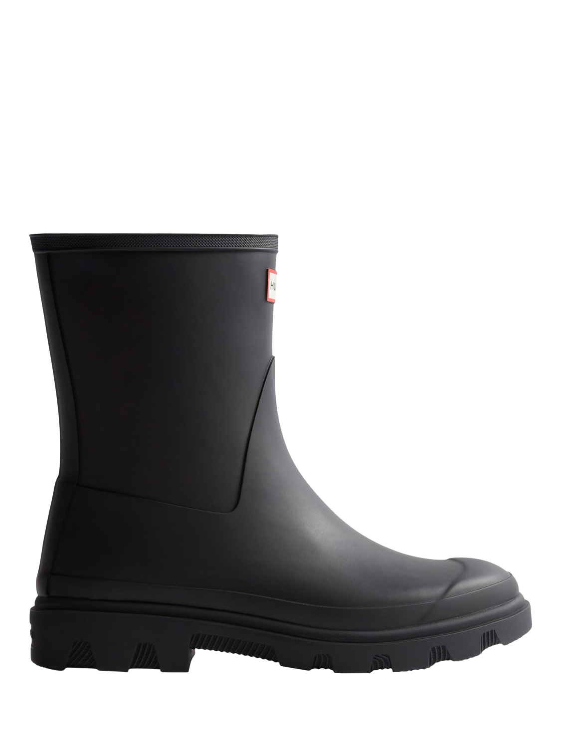 Product image 1 of 4, which shows Hunter Downpour Short Wellington Boots, Black, 4
