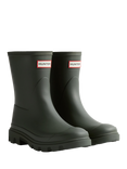 Hunter Downpour Short Wellington Boots, Dark Olive