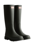 Hunter Downpour Tall Wellington Boots, Dark Olive