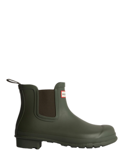 Hunter Original Chelsea Wellington Boots, Dark Olive