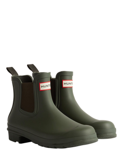 Hunter Original Chelsea Wellington Boots - view 2, Dark Olive
