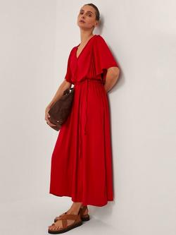 Monsoon Paula Jersey Maxi Dress, Mid Red, Mid Red