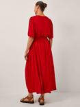 Monsoon Paula Jersey Maxi Dress, Mid Red