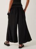 Monsoon Heidi Tassel Wide Leg Trousers, Black