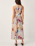 Monsoon Mia Watercolour Floral Midi Dress, Multi