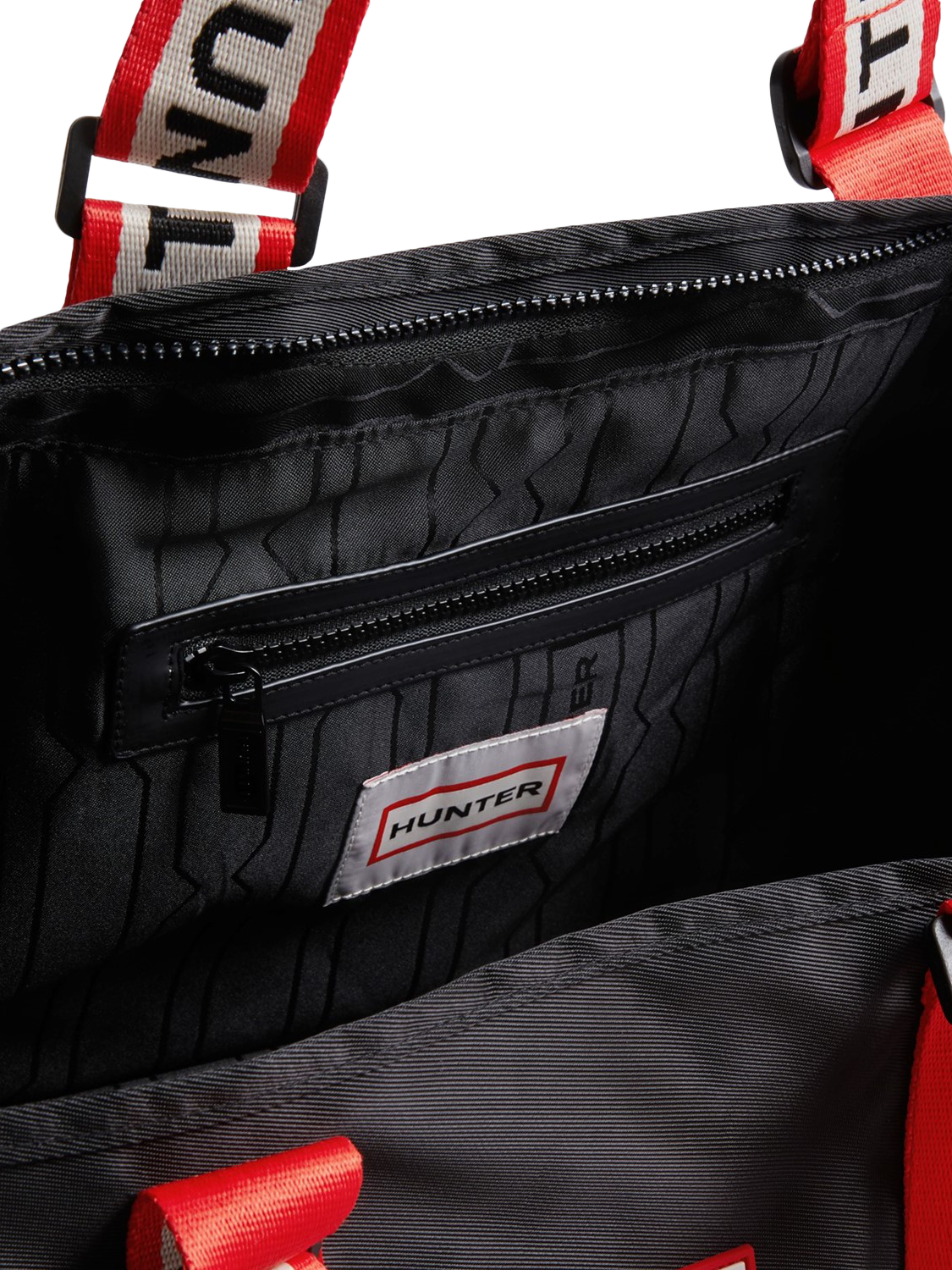 Product image 3 of 3, which shows Hunter Robertson Jacquard Webbing Tote Bag, Black
