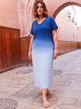 Live Unlimited Ombre T-Shirt Dress, Blue, Blue