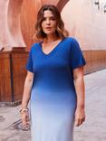 Live Unlimited Ombre T-Shirt Dress, Blue, Blue