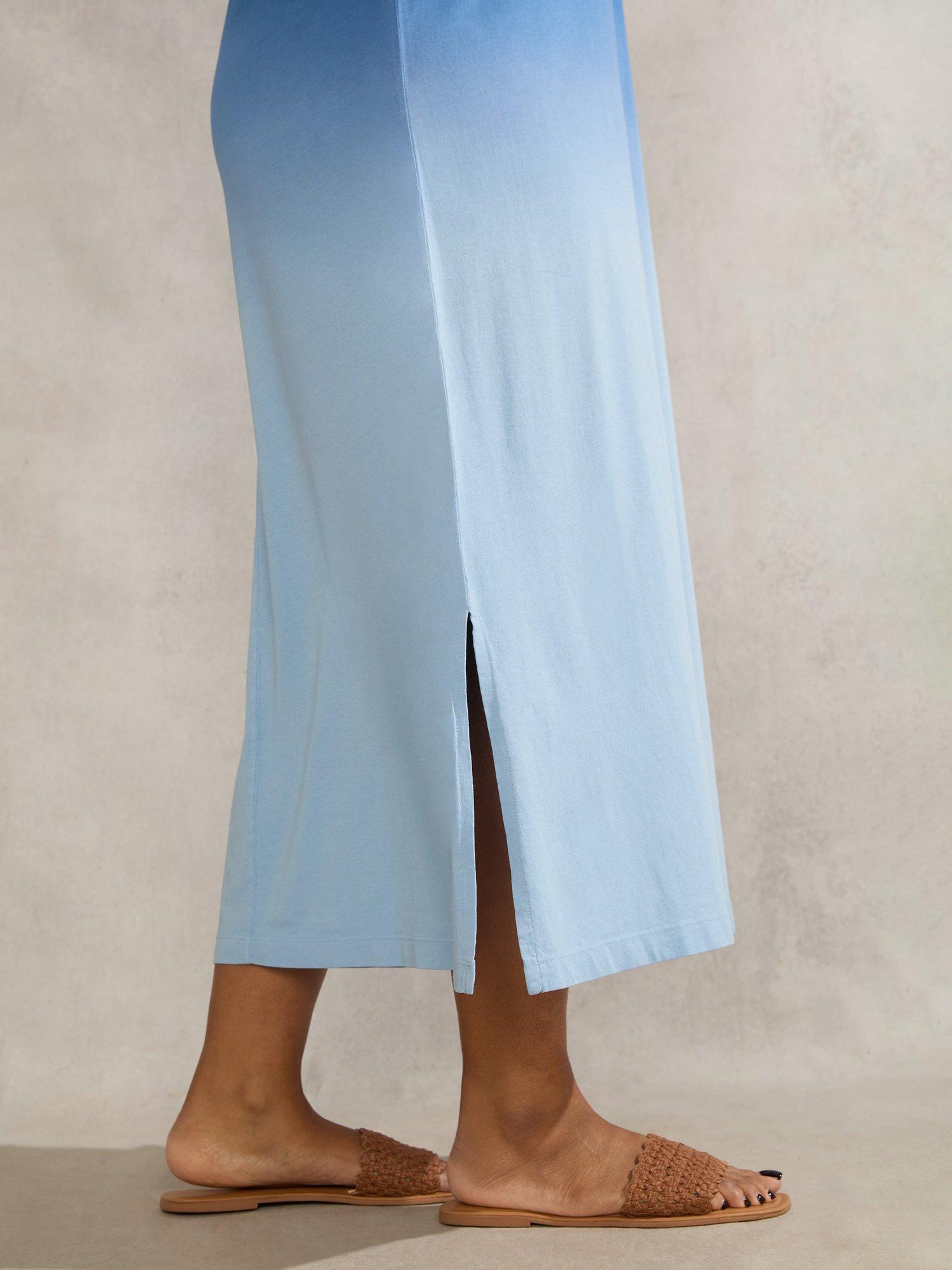 Product image 5 of 6, which shows Live Unlimited Ombre T-Shirt Dress, Blue, 22