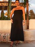 Live Unlimited Curve Bandeau Jersey Dress, Black