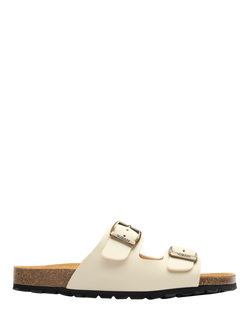V.GAN Vegan Mango Comfort Footbed Sandals, Cream, Cream