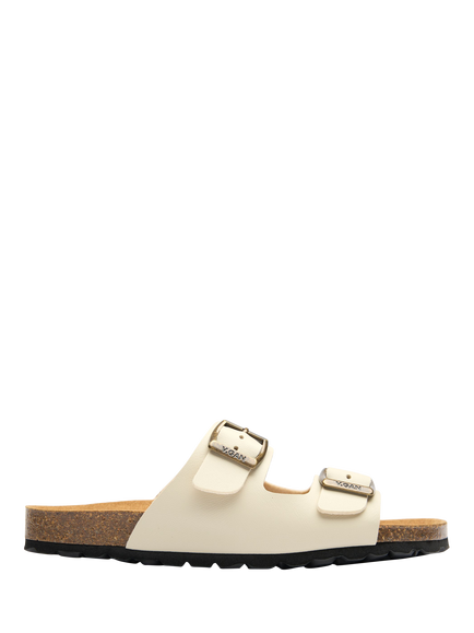 V.GAN Vegan Mango Comfort Footbed Sandals, Cream