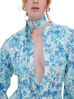 Raishma Veronica Floral Dress - view 2, Blue