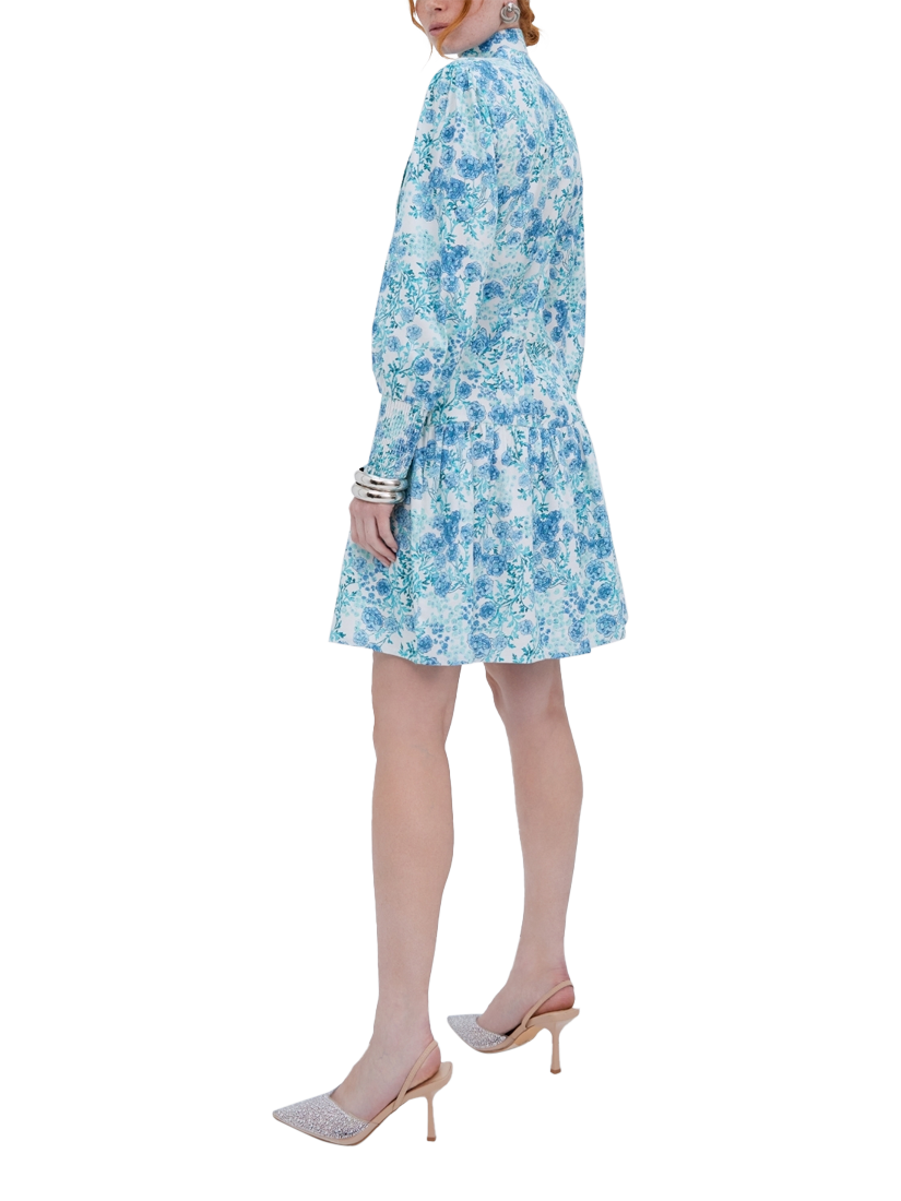 Product image 3 of 3, which shows Raishma Veronica Floral Dress, Blue, 8