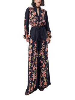 Raishma Viviana Floral Jumpsuit, Black, Black