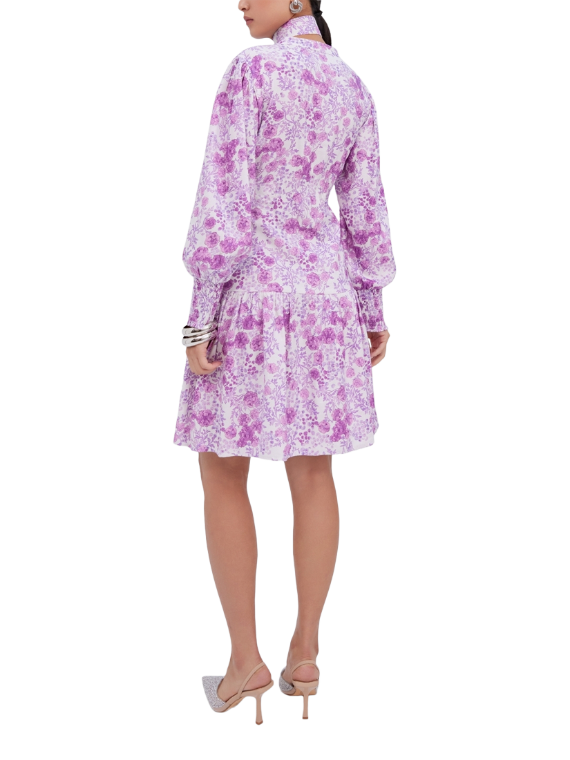 Product image 3 of 3, which shows Raishma Veronica Floral Dress, Lilac, 8