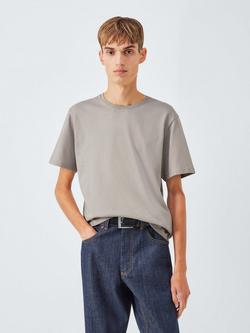 John Lewis J. Lewis Organic Cotton Blend T-Shirt, Oyster Gray