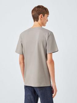 John Lewis J. Lewis Organic Cotton Blend T-Shirt - view 2, Oyster Gray