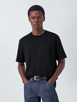 John Lewis J. Lewis The Heavyweight Organic Cotton T-Shirt, Black