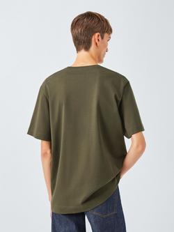 John Lewis J. Lewis The Heavyweight Organic Cotton T-Shirt - view 2, Olive