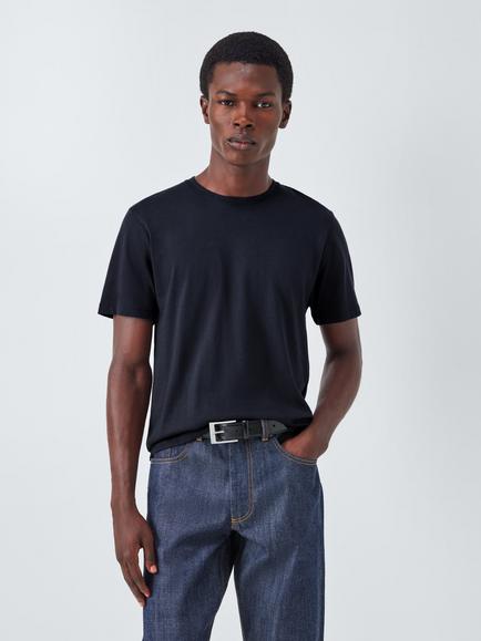 John Lewis J. Lewis Organic Cotton Blend T-Shirt, Navy